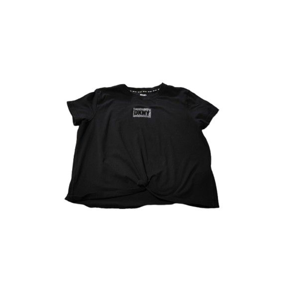DKNY Sport Women's Black Relaxed Fit Cropped Top Sz Medium